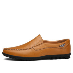 CLOHOO Custom Leather Loafer Shoes Lightweight Rubber Sole Casual Sneakers