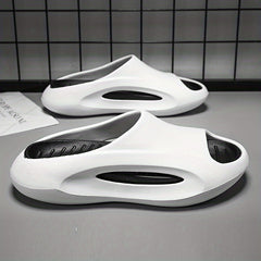 Men's Pillow Slides Non Slip Slippers Open Toe Shoes For Indoor Outdoor
