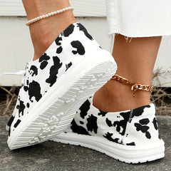 Sunflower & Leopard Flat Shoes Women's Casual Lightweight Walking Shoes