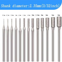 13-Piece Diamond Sanding Bits Set for Jade Carving & Stone Polishing