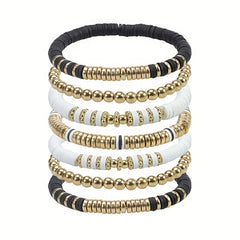 Colorful Soft Pottery Bracelet Set