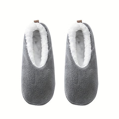 2 Pairs Plush Lined Low Cut Floor Socks