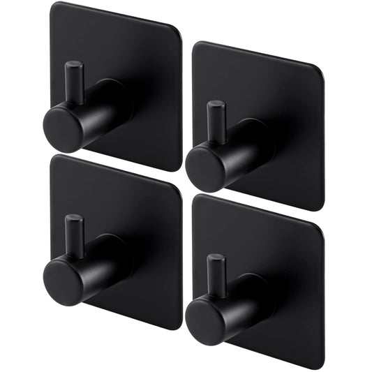 Stainless Steel Adhesive Hooks for Hanging Coat Hat Towel