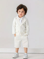 Baby Boys Gentleman 2pcs Set Bow Shirt & Pants