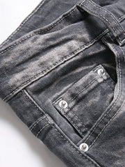 Boys Distressed Stretch Jeans Slim Fit Denim Pants