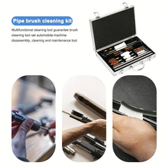 24pcs Heavy Duty Cleaning Kit Brush Tool Aluminum Alloy Cleaning