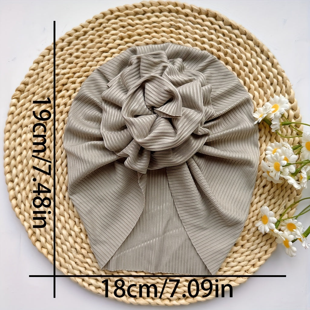 Baby Spring Big Flower Headband Soft Baby Hat For Newborns