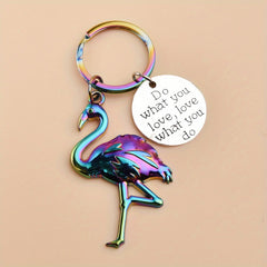 Colorful Flamingo Keychain For Men