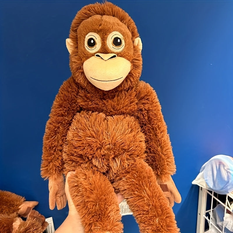 Plush Monkey Doll Toy Mimics Humans Soft Stuffed Animal Birthday Gift