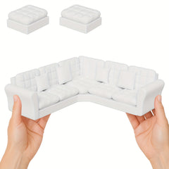 Mini Dollhouse Couch Furniture Set - Perfect for 1:12 Scale Dollhouses