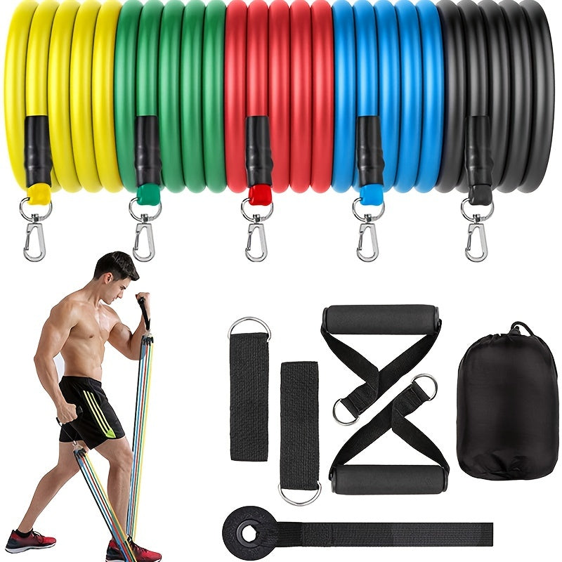 11pcs Resistance Band Set for Full Body Workouts Pilates Yoga Fitness