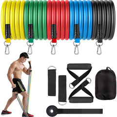 11pcs Resistance Band Set for Full Body Workouts Pilates Yoga Fitness