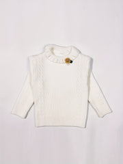 Baby Girls Knitted Cardigan Spring Autumn Top Sweater Coat with Decor