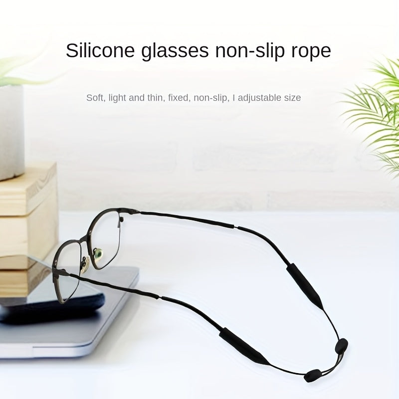 Stretchy Silicone Glasses Strap Non Slip Eyewear Retainer Lanyard