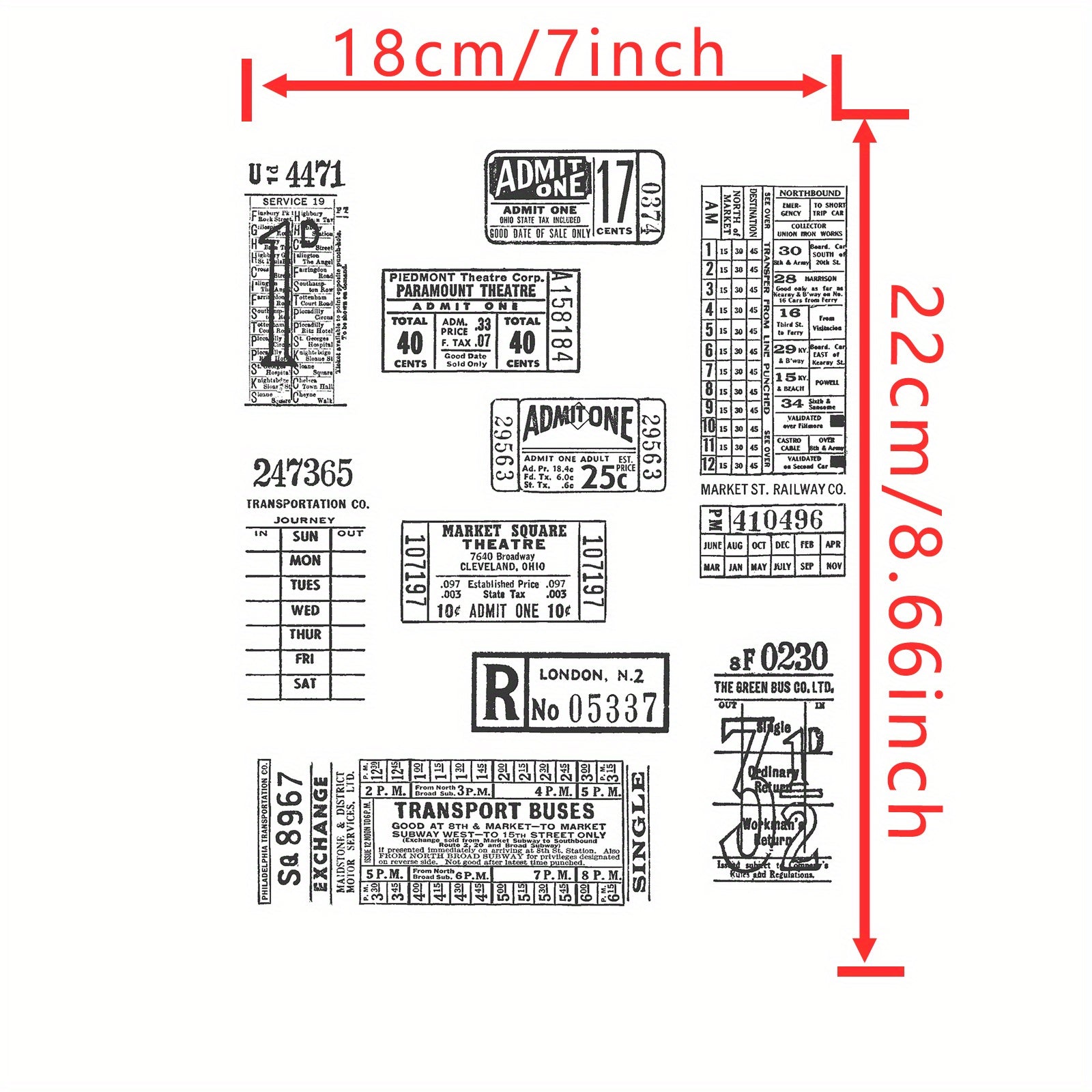 Long History Stamps Scrapbook Paper Craft Album Card Punch Stamps