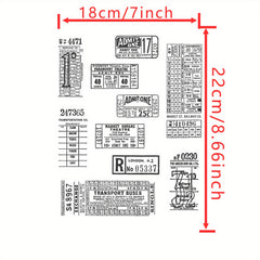 Long History Stamps Scrapbook Paper Craft Album Card Punch Stamps
