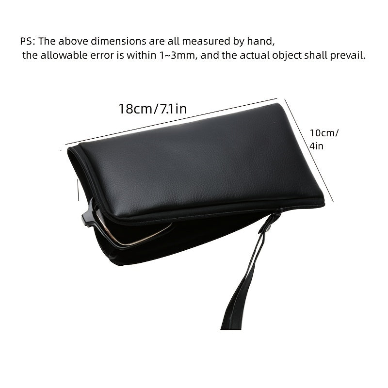 PVC Leather Glasses Case Rectangular Sunglasses Mobile Phone Soft Case