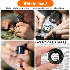 4pcs Jewelry Magnifying Glass Set 5X 10X 15X 20X