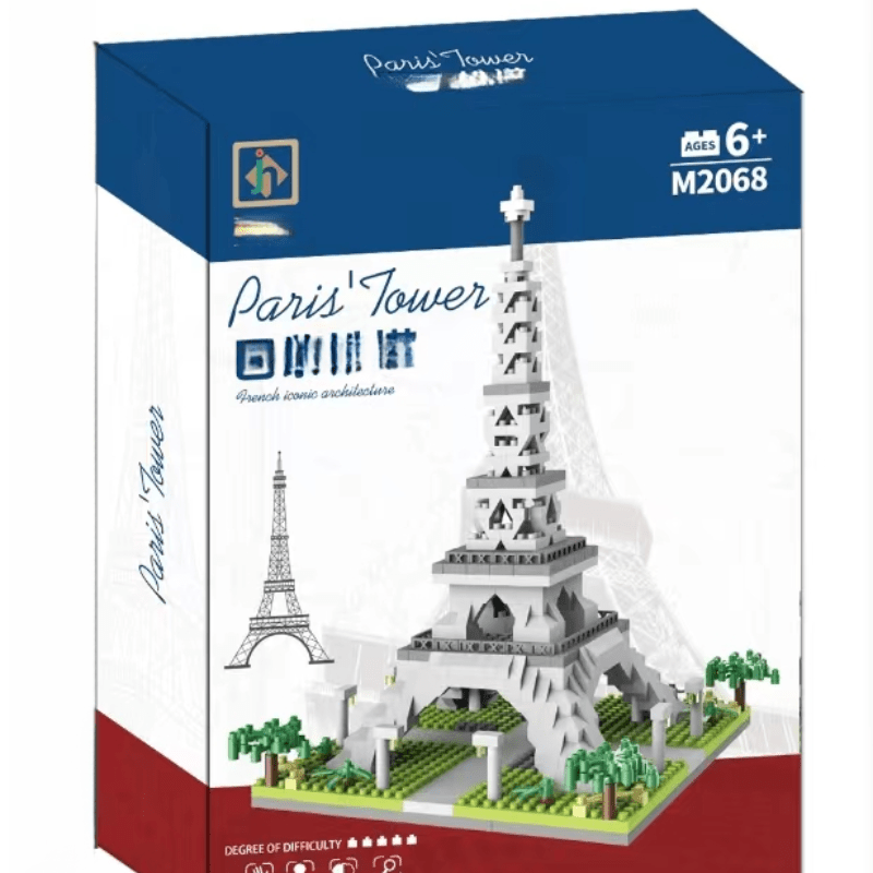 Eiffel Tower Model Building Blocks Toy - Decorative And Educational Gift