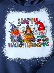 Happy Christmas Party Baby Boys Hooded Sweatshirt Set