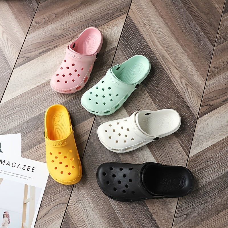 Women's Hollow Out Closed Toe Clogs