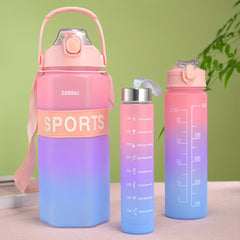 Gradient Sports Water Bottle Set for Outdoor Camping Fitness Cycling