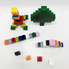 60pcs Multicolor Blocks for 3003 High Bricks 2 x 2 Studs Hole Building Toy