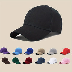 Solid Cotton Baseball Cap Lightweight Casual Couple Dad Hats Unisex Sun Hats
