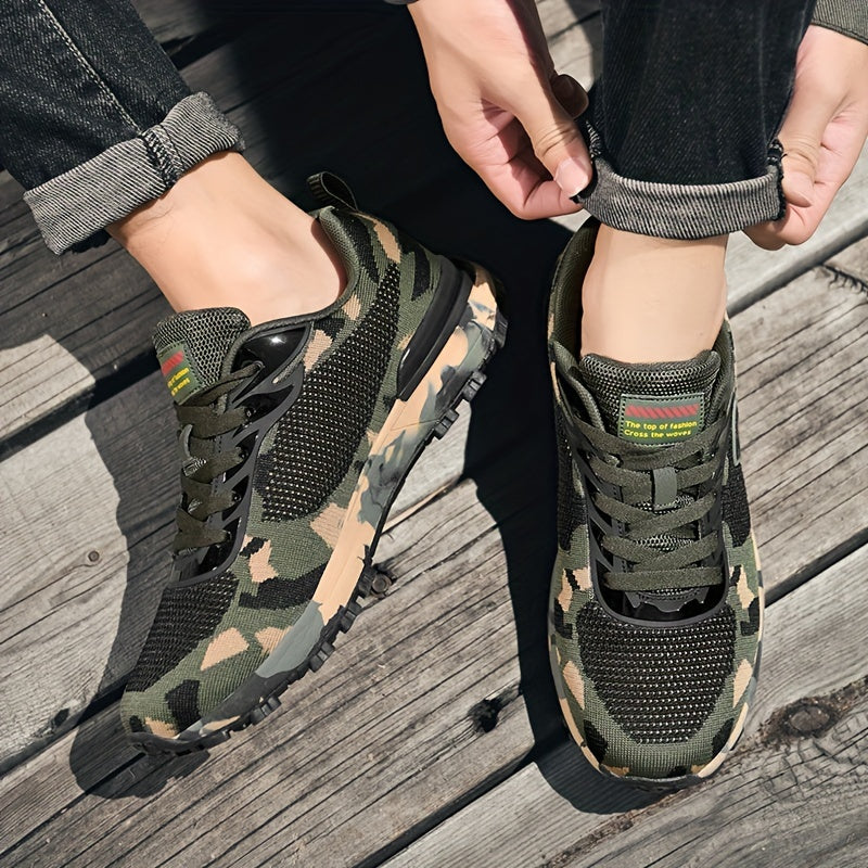 Men's Camo Sneakers Soft Sole Outdoor Shoes