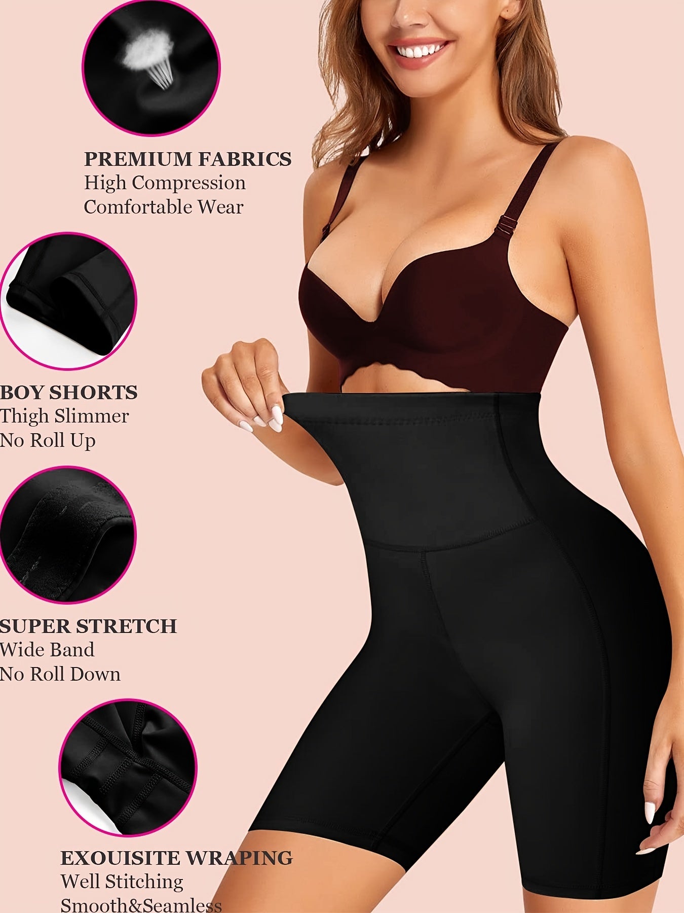 High Waist Tummy Control Butt Lifting Panties Thigh Slim Pants