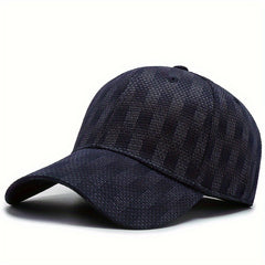 Plaid Baseball Cap Outdoor Sun Hat Men Women