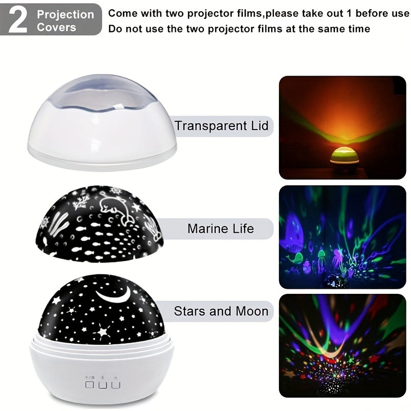 Starry Sky Light Rotating Projection Night Light