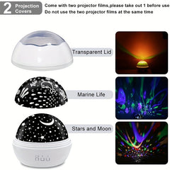 Starry Sky Light Rotating Projection Night Light