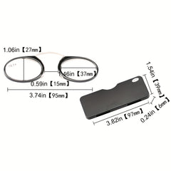 SOOLALA Unisex Rimless Reading Glasses With Portable Case
