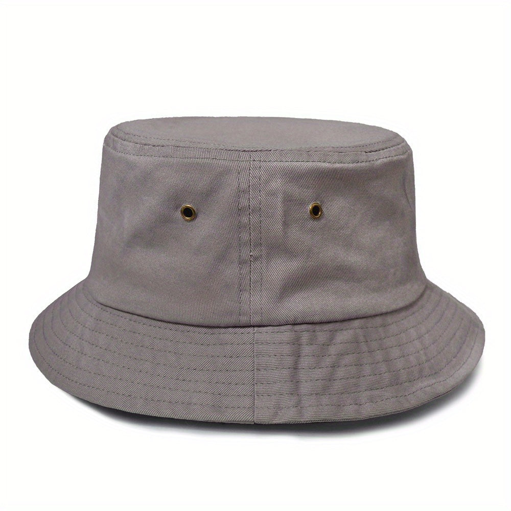 Solid Comfortable Breathable Bucket Hat Fishing Sun Protection Basin Hat