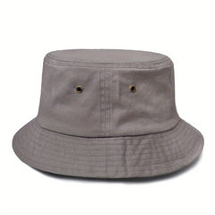 Solid Comfortable Breathable Bucket Hat Fishing Sun Protection Basin Hat