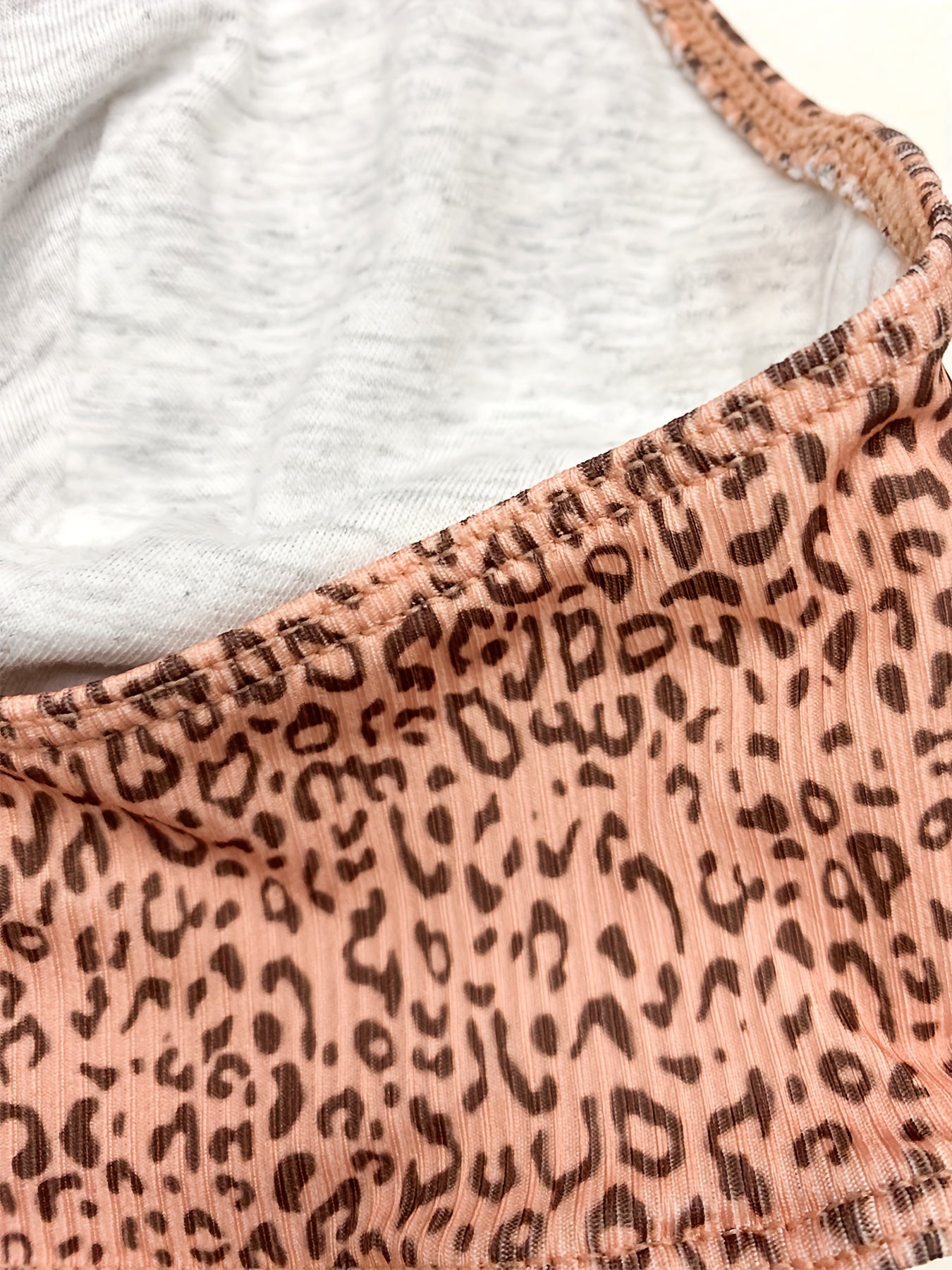 Leopard Print Wireless Bra & Bikini Panties Set