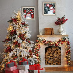 4 Pack Adult Christmas Diamond Painting Kit 12 X 12 Inch Snowman Wall Decor