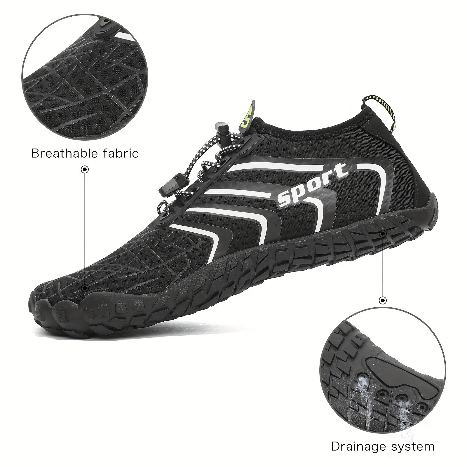 Quick Dry Barefoot Water Shoes for Beach Boating Fishing Surfing Diving