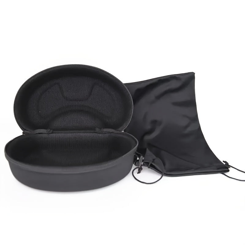 Skiing Snowboard Glasses Storage Box Hard Case Ski Goggle Portable Zipper