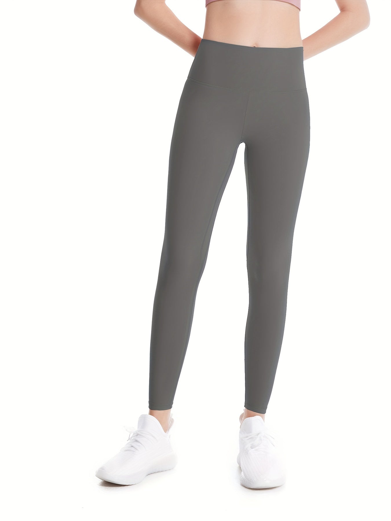 High Waist Crop Yoga Leggings Quick Dry Butt Lifting Activewear