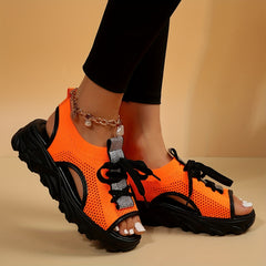 Women's Mesh Breathable Outdoor Sandals with Thick Bottom