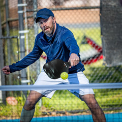 Carbon Fiber Pickleball Paddles Set with 2 Paddles, 4 Balls, Storage Bag
