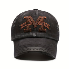Letter Embroidery Baseball Cap for Men's Outdoor Activities