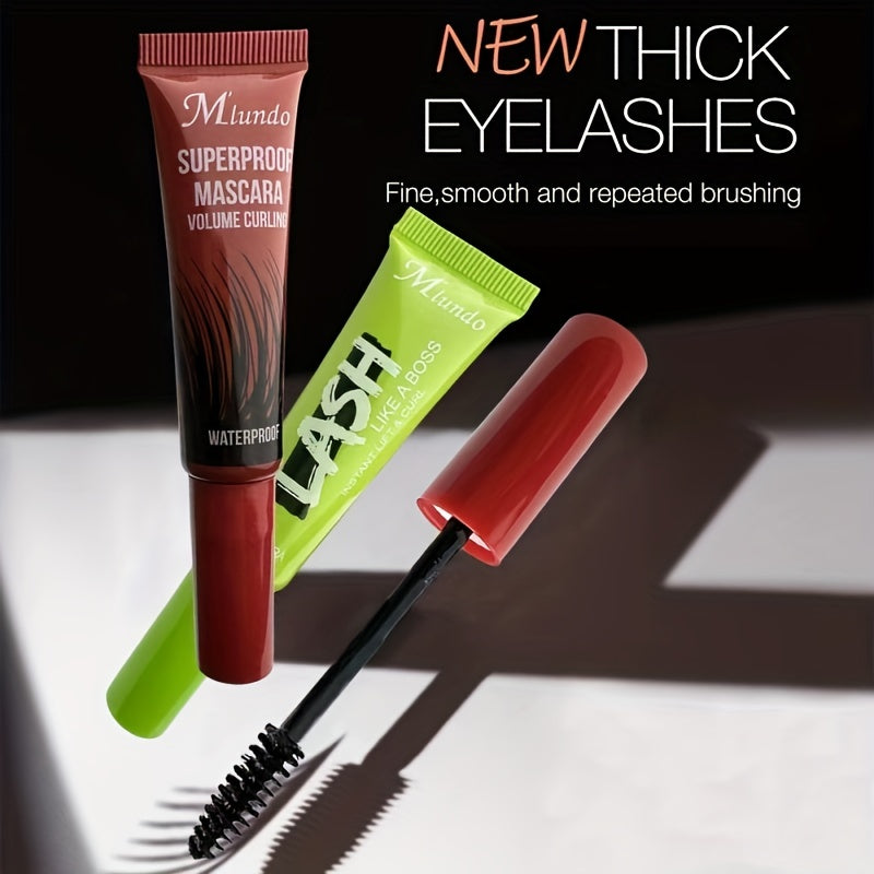 Waterproof Volumizing 4D Mascara Thick Curling Lengthening Smudge Proof