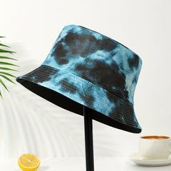 Tie Dye Bucket Hat Multicolor Fisherman Cap Unisex Travel Beach Hat