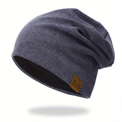 Double Layer Knit Beanie Cap Windproof Ski Hat
