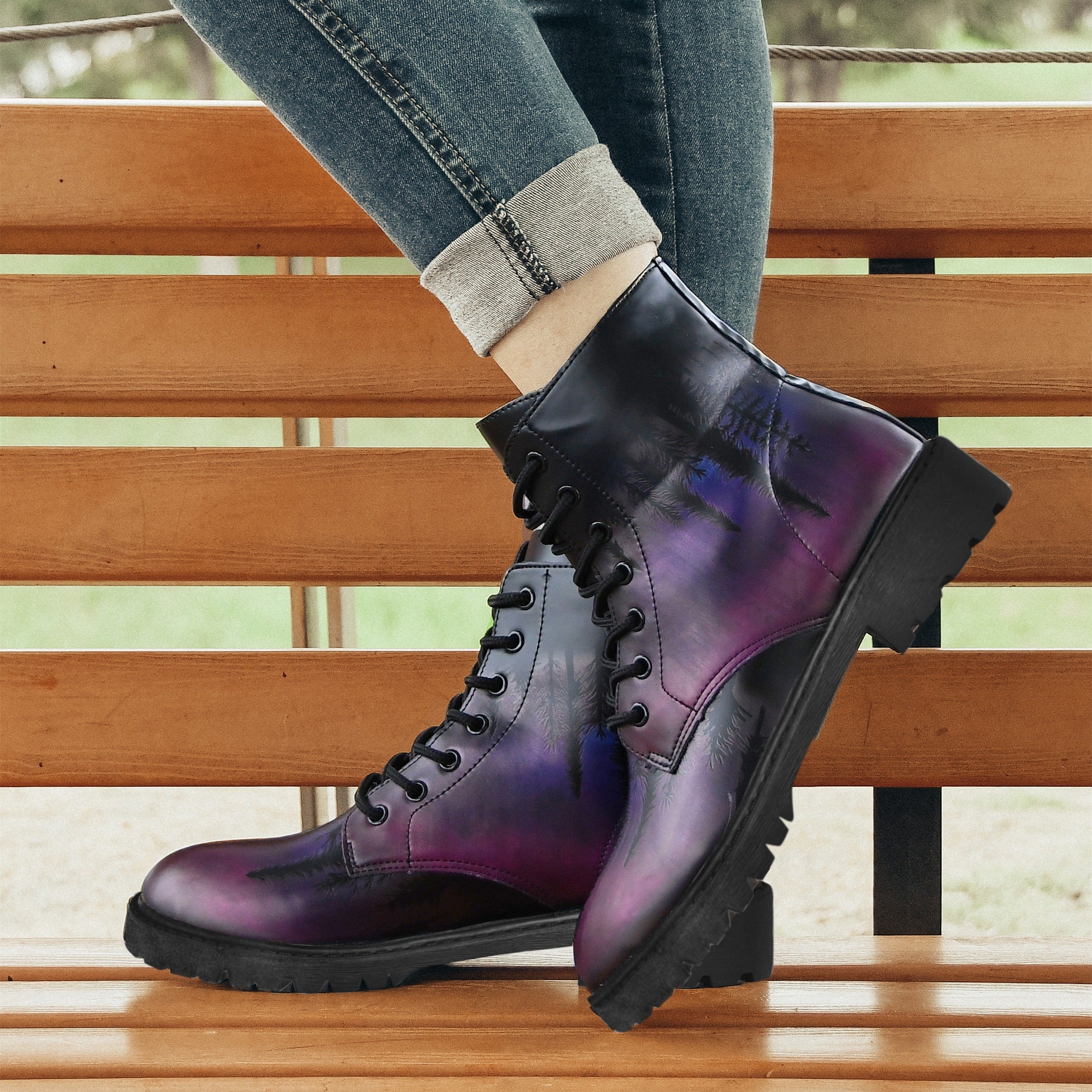 Gothic Lace Up Ankle Boots Combat Halloween Short Boots