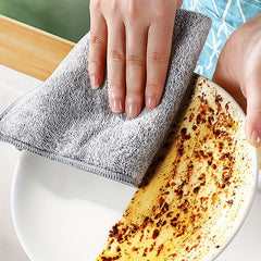 5pcs Microfiber Dish Towels Double Sided Absorbent Dish Cloths