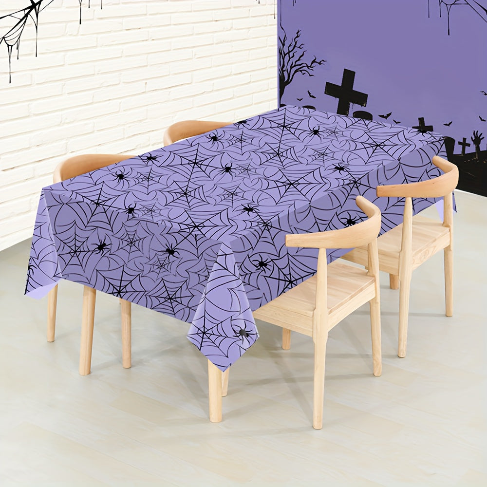 Halloween Party Tablecloth Spider Web Pumpkin Small Ghost